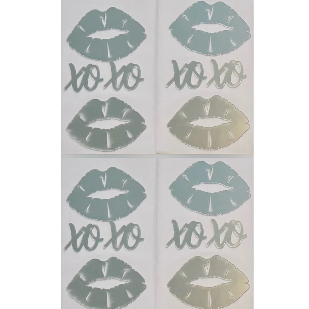 Main Street Wall Creations Peel & Stick Mirror 12pcs Set (8-kiss/4-xoxo) 4